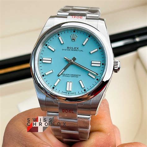 men's rolex oyster perpetual 41 turquoise 124300-0006|rolex day date 36 turquoise.